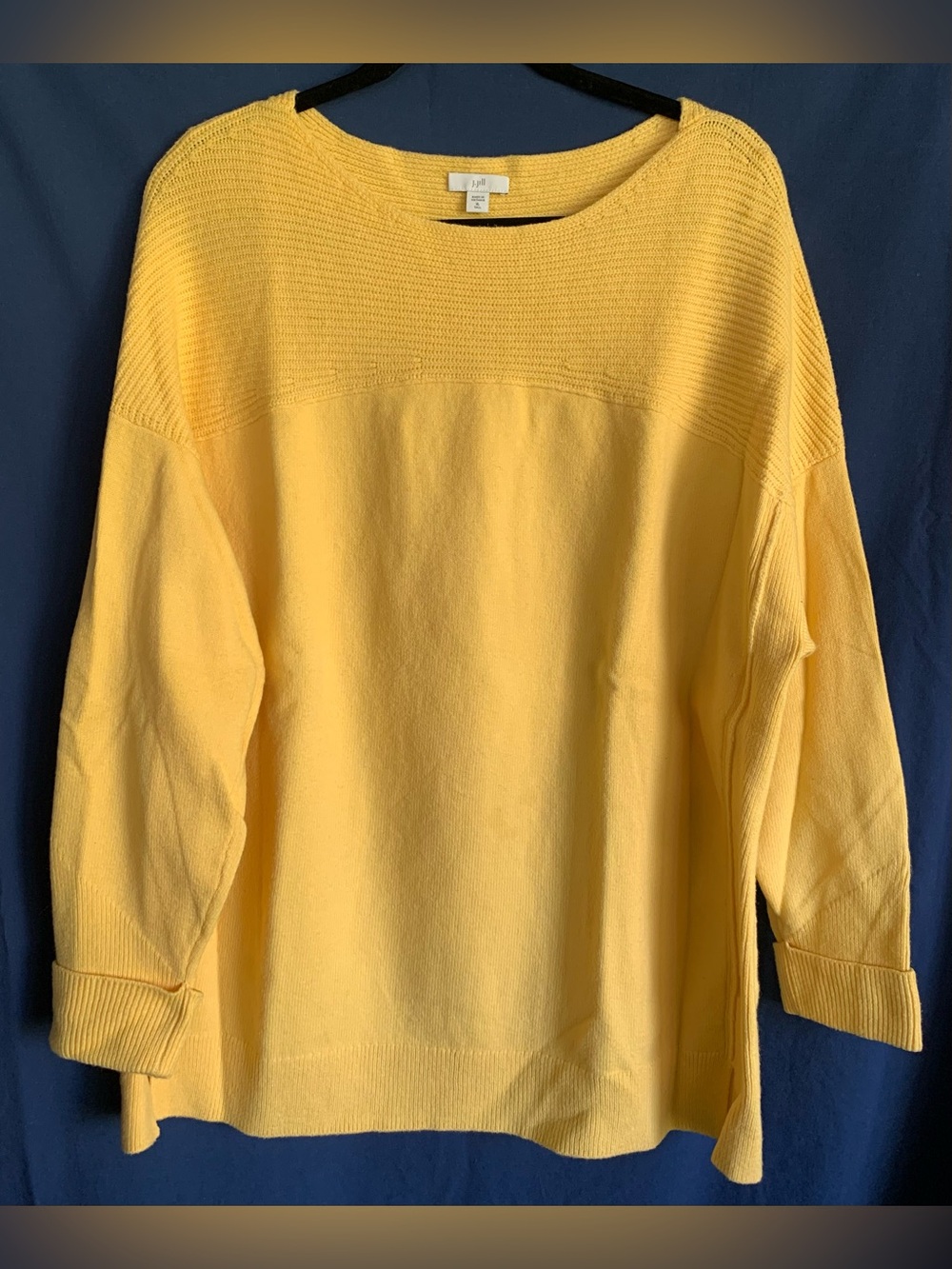 J. Jill XL Sunny Yellow Tunic Sweater
